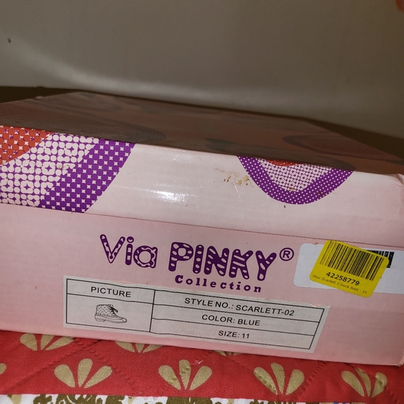 NWB VIA Pinky Navy Blue Scarlett Duck Boats Size 11 - Picture 3 of 5